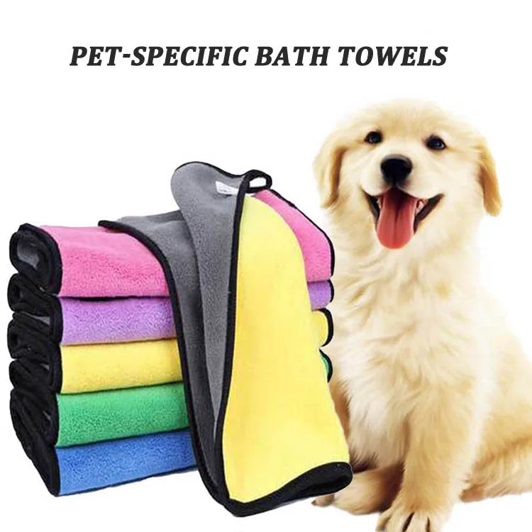 Soft Coral Fleece Pet Towel