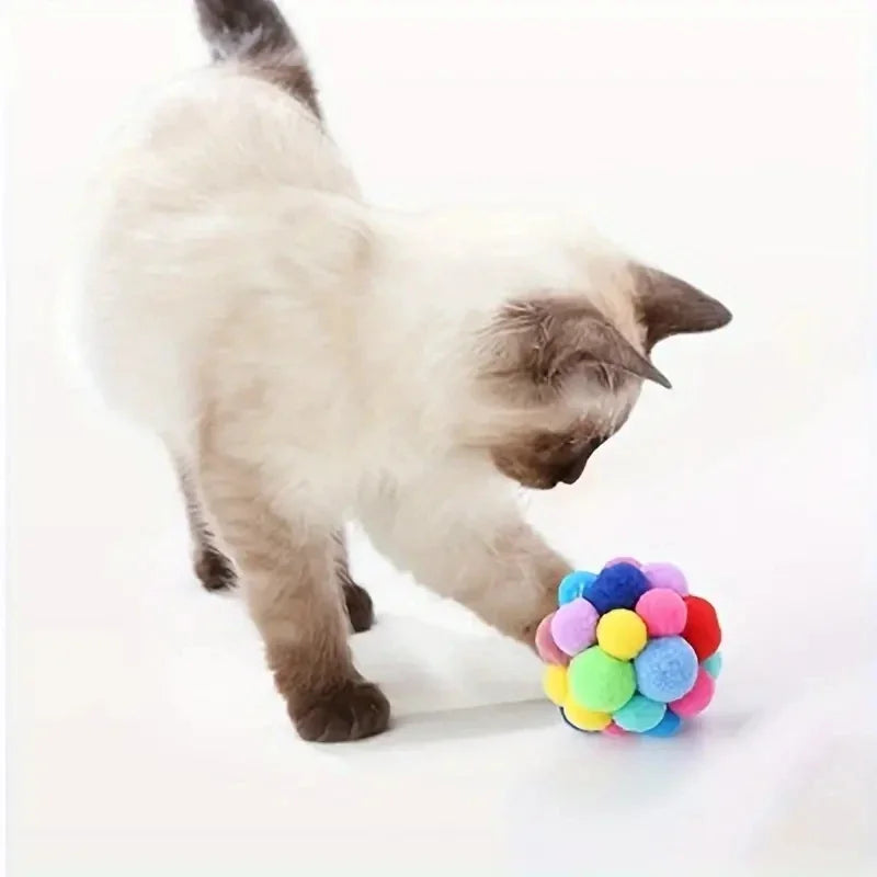 3PCS Cat Toys Cat Plush Ball