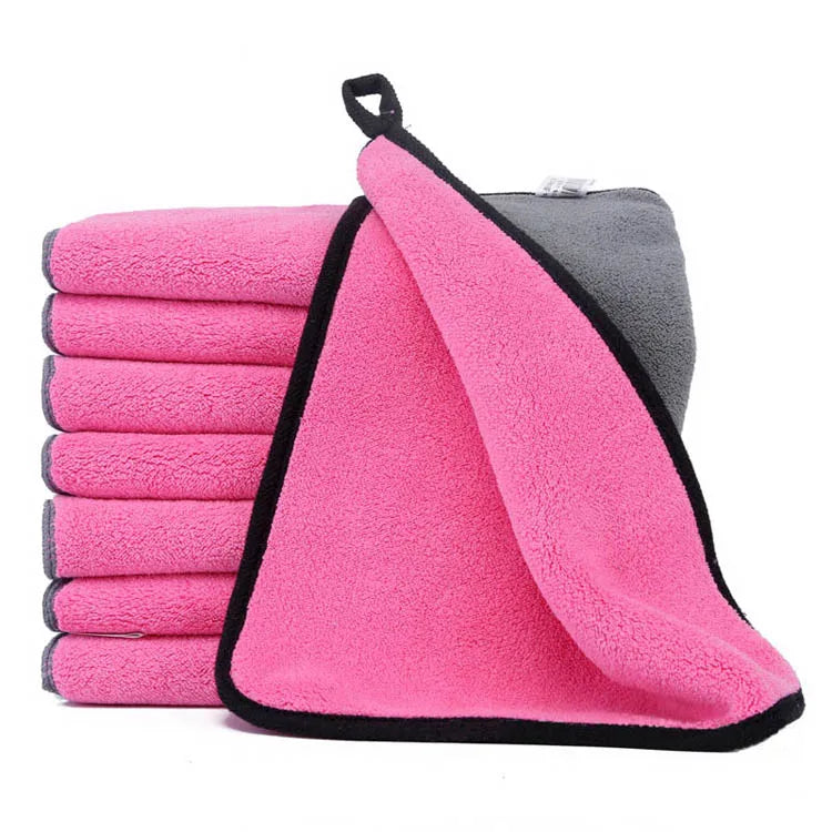 Soft Coral Fleece Pet Towel