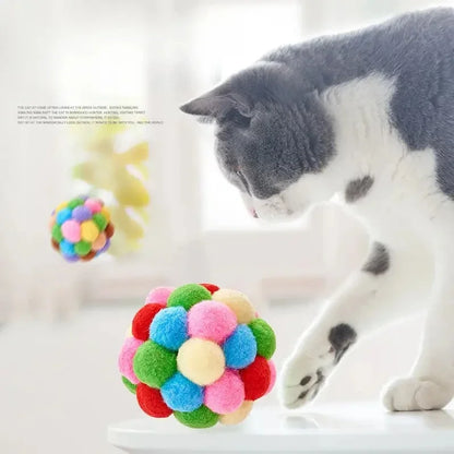 3PCS Cat Toys Cat Plush Ball