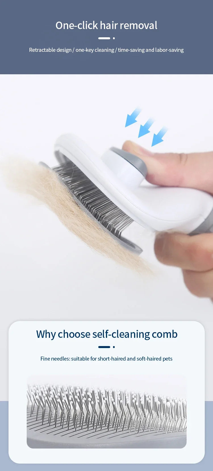 Pet Cat Hair Brush